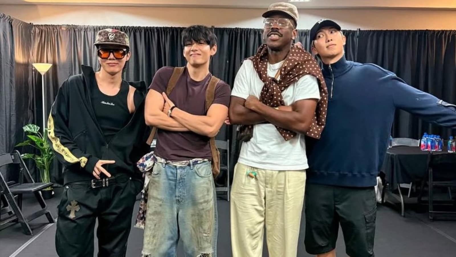 BTS’ RM, V, J-Hope dance their hearts out at Tyler the Creator’s Seoul concert, poses with him and gives him a shoutout