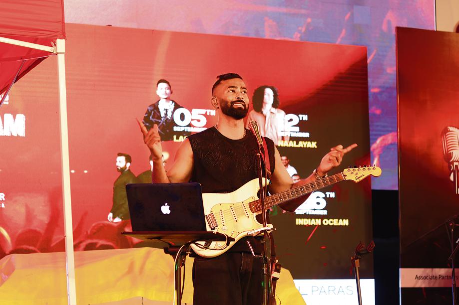 Jude Corneille, the lead vocalist of the band The Confidants left audience asking for encore! Jude Corneille, the lead vocalist of the band The Confidants left audience asking for encore!