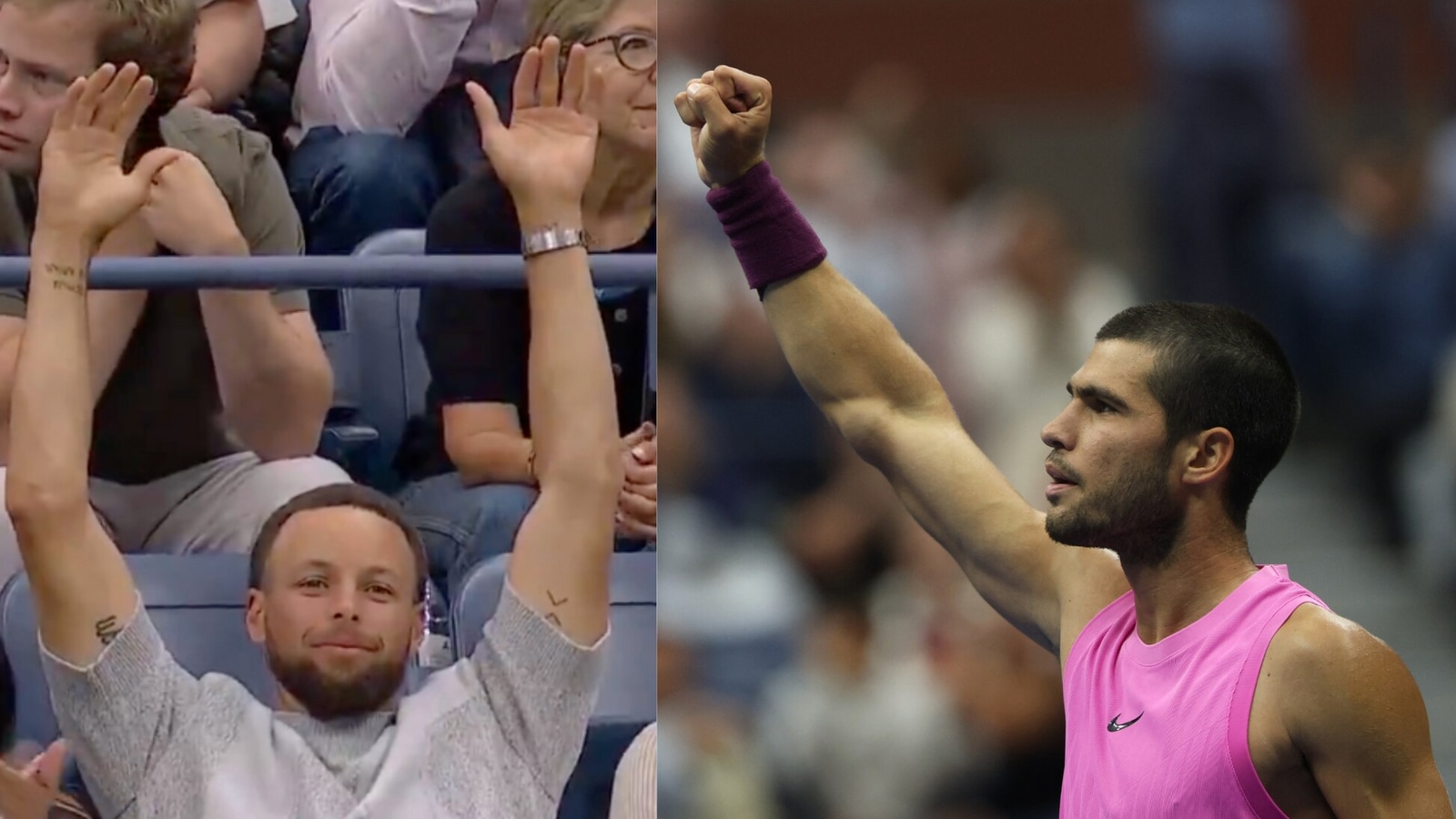 Carlos Alcaraz pulls off jaw-dropping rally in US Open final vs Jannik Sinner; Steph Curry stunned