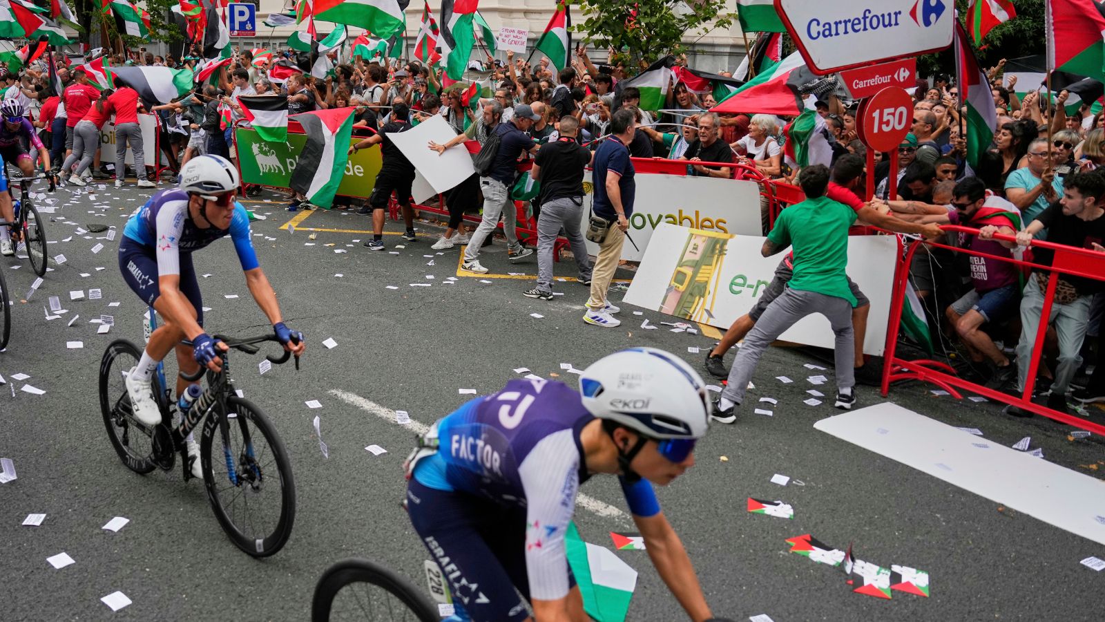 Cycling-Pro-Palestinian protests disrupt end of Vuelta cycle race | World News