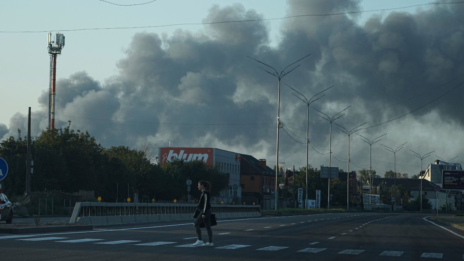 Russia’s largest air attack on Ukraine sets fire to main government building | World News
