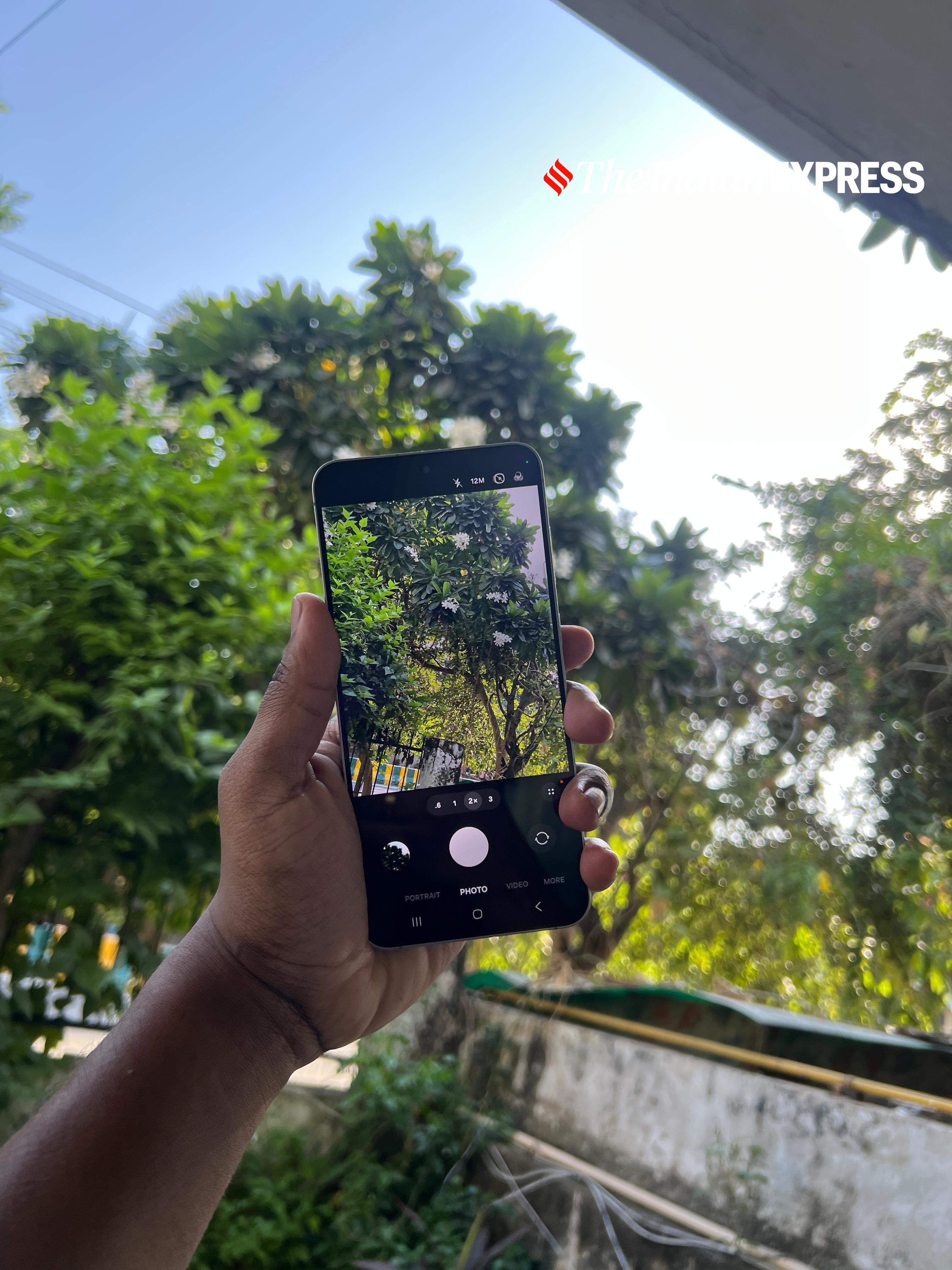 The 50 MP main sensor captures vivid outdoor shots with plenty of detail. (Bijin Jose/The Indian Express)