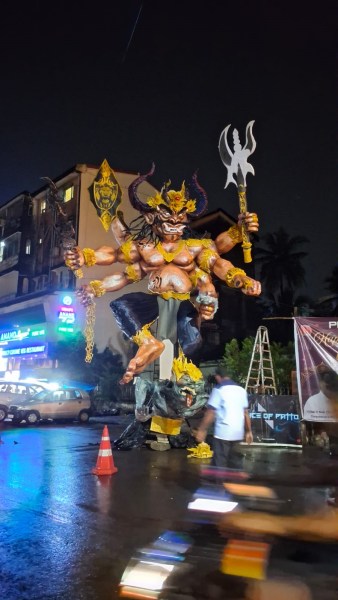 Goa’s unique Diwali tradition now sees massive crowds, DJs, drones and hydraulics-powered effigies of a demon king