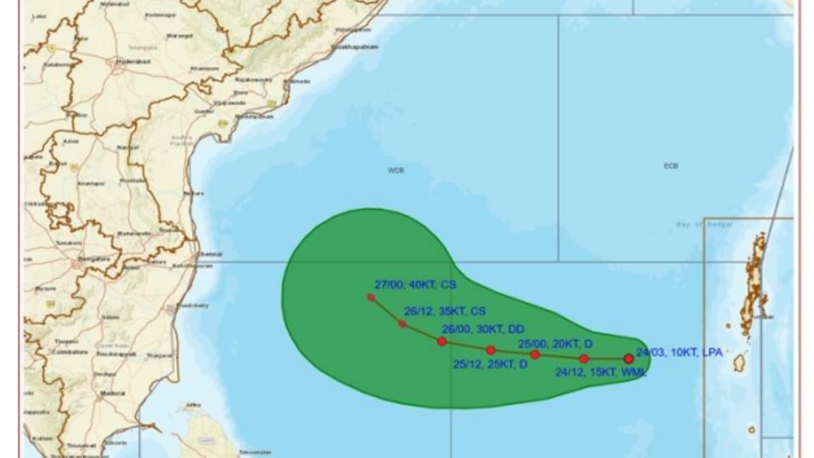 Cyclone headed to Andhra Pradesh; IMD issues extremely heavy rain alert for next week