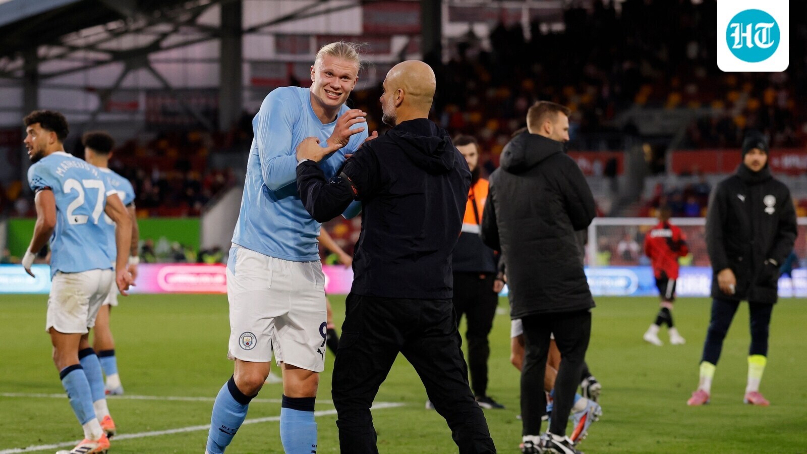 Erling Haaland continues on with his hot streak as Manchester City brush aside Brentford