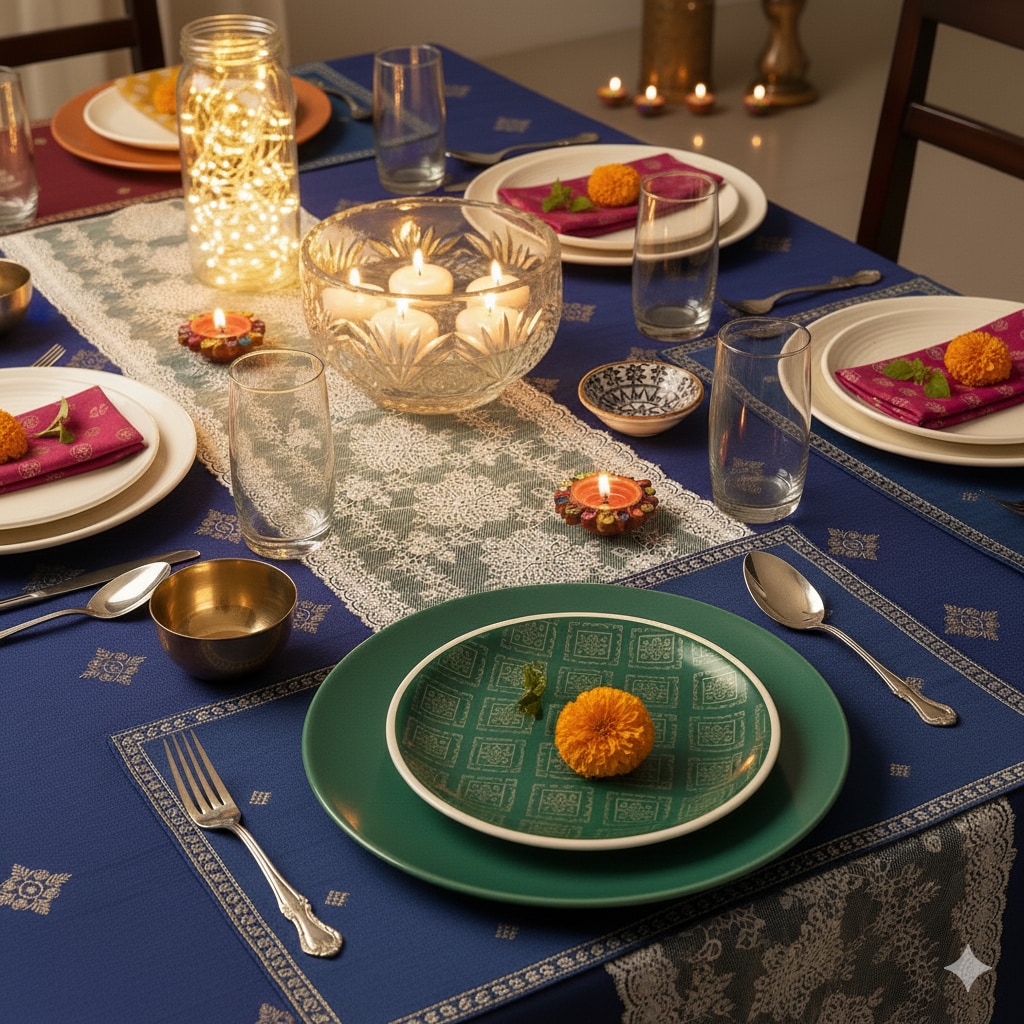 Add soft candles to the table. (Picture credit: Gemini AI)