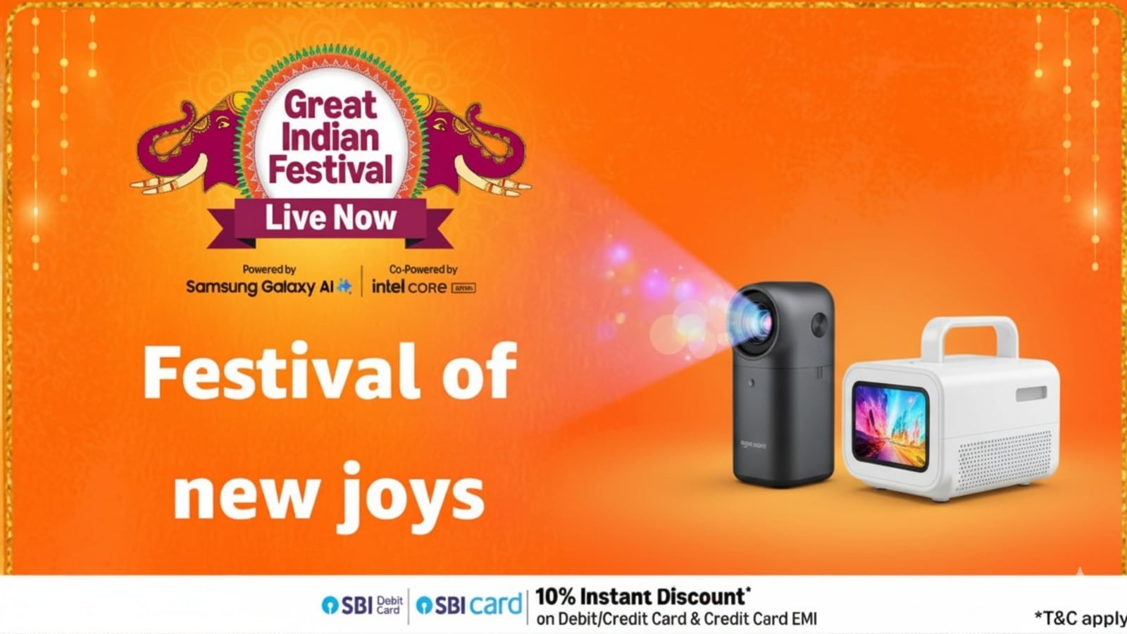 High rated projectors starting under ₹7000 during Amazon Great Indian Festival Sale; Add flare to your Diwali party