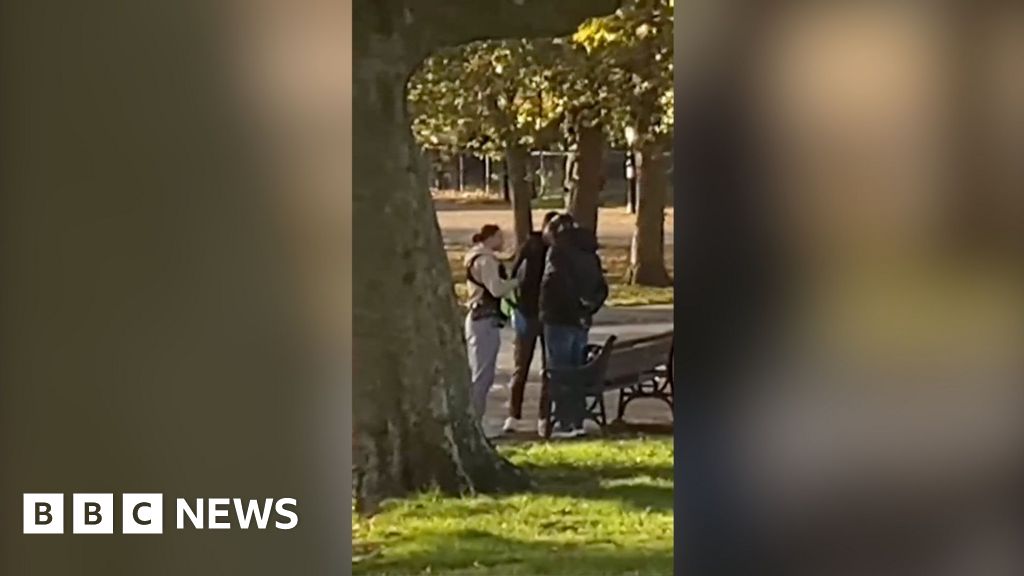 Moment migrant sex offender arrested in London park