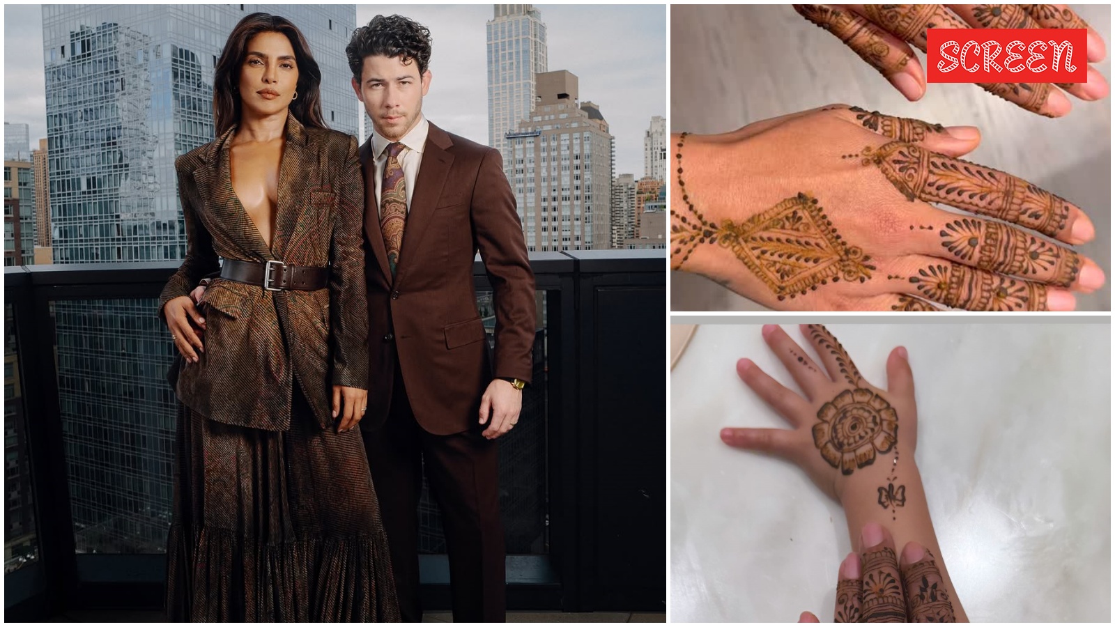 Priyanka Chopra flaunts her Karwa Chauth mehendi with husband ‘Nicholas’ name, daughter Malti Marie joins her | Bollywood News
