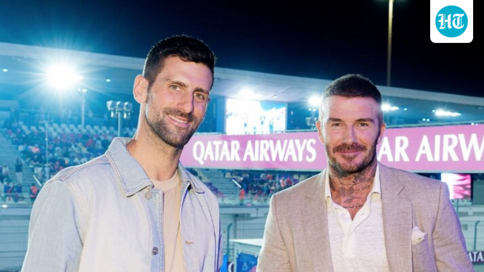 David Beckham and Novak Djokovic light up Qatar Grand Prix paddock as F1 weekend becomes red carpet event