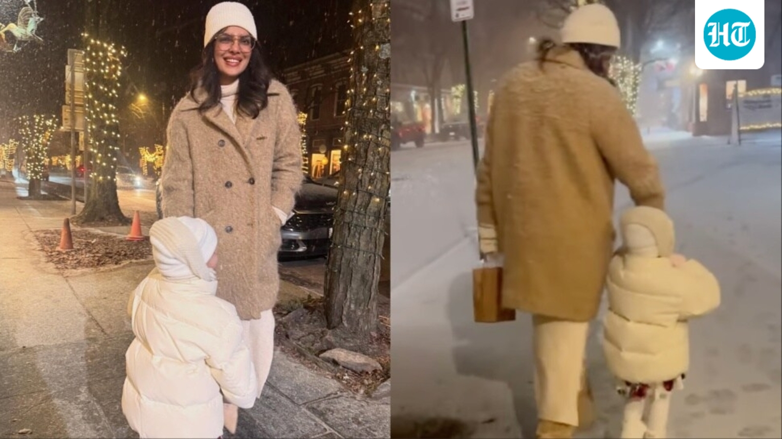 Malti jumps with joy, spreads her arms as she enjoys snowfall in New York with mom Priyanka Chopra and dad Nick Jonas