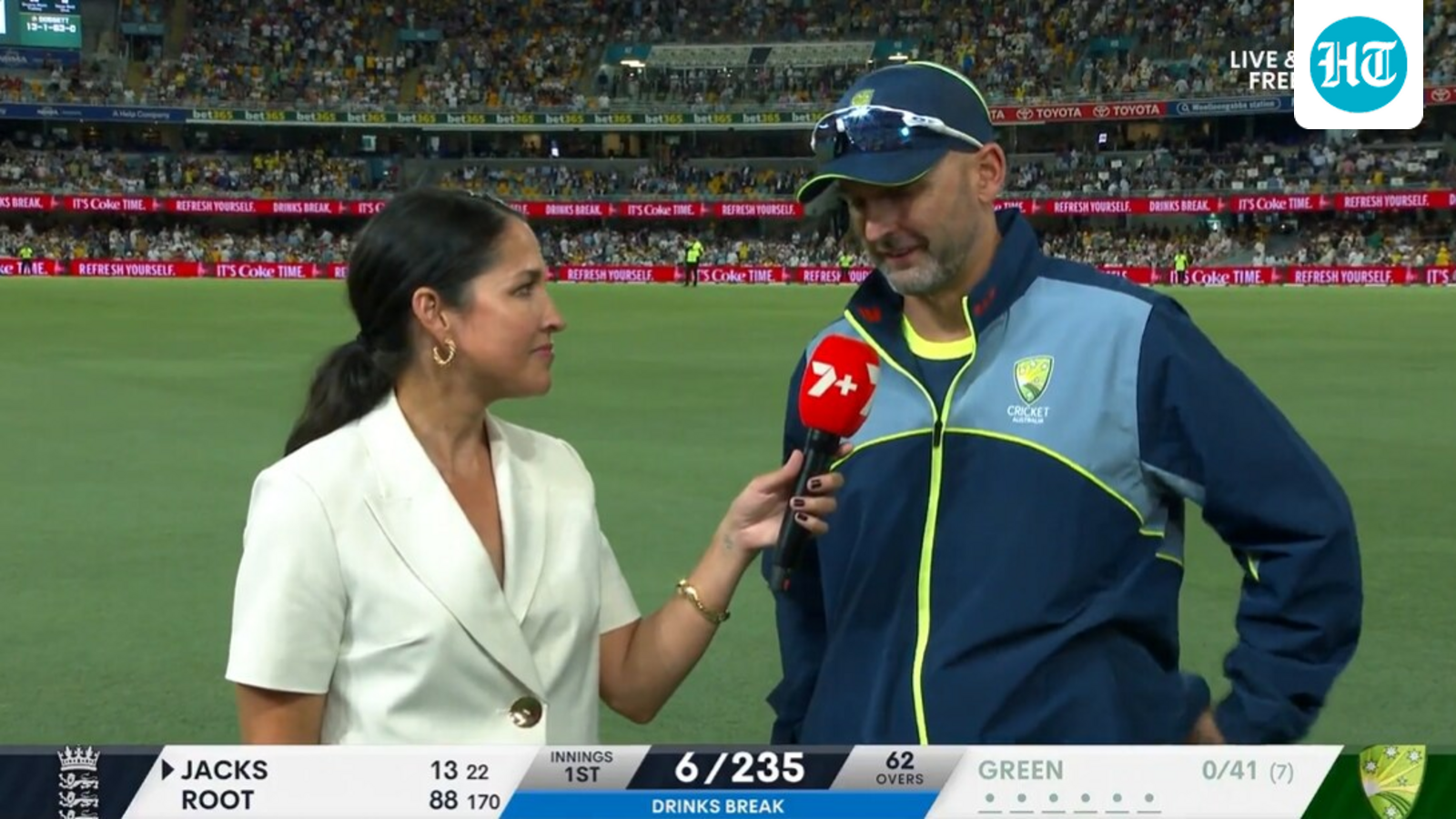 Nathan Lyon lets it rip in interview with broadcasters after being dropped from Australia XI in 2nd Ashes Test: ‘Filthy’