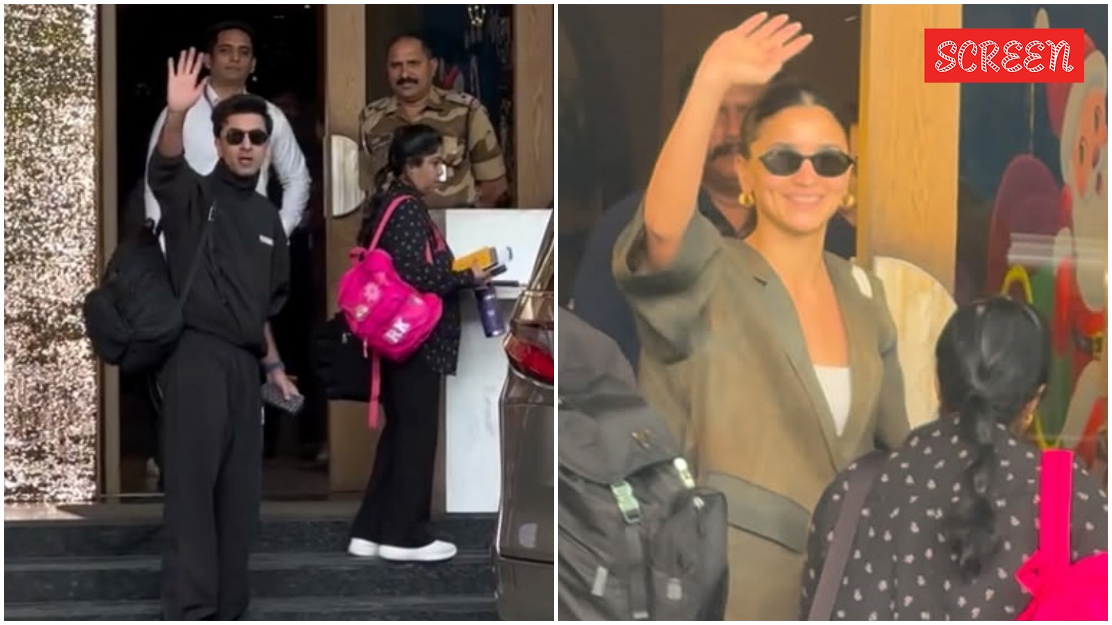 Ranbir Kapoor shaves off moustache as he gets off with an excited Alia Bhatt for New Year vacation | Bollywood News