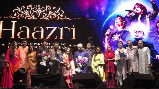 AR Rahman, Sonu Nigam, Shaan and Hariharan pay a musical tribute to Ustad Ghulam Mustafa Khan at Haazri