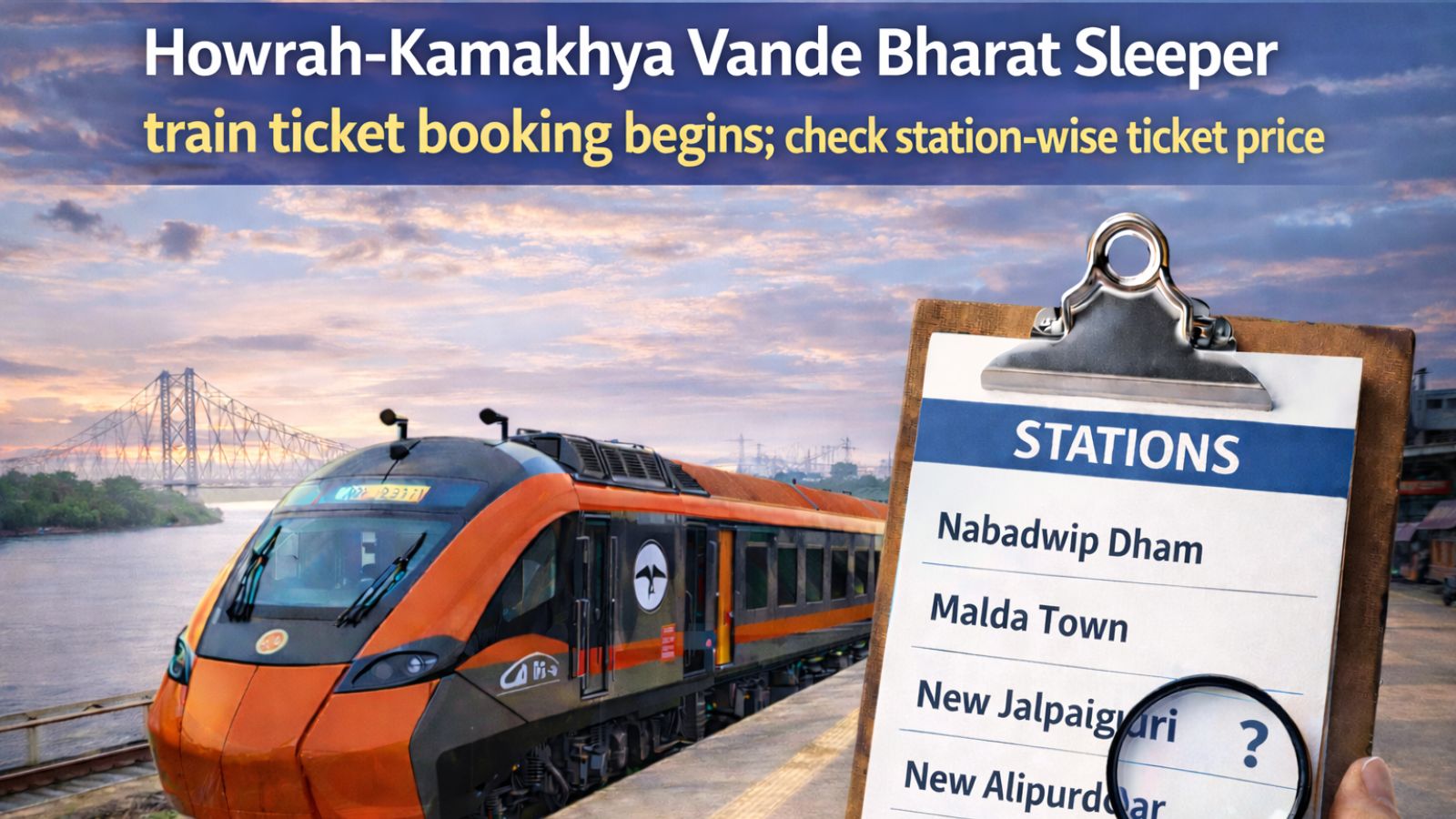 Howrah-Kamakhya Vande Bharat Sleeper train ticket booking begins; check station-wise fare | India News