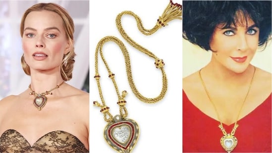 Margot Robbie wears historic ₹74 crore ‘Taj Mahal’ diamond necklace once gifted to Elizabeth Taylor. See pics