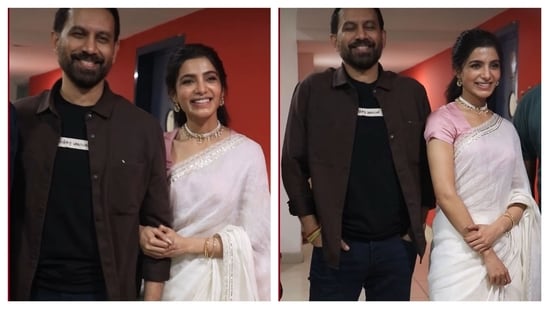 Samantha Ruth Prabhu shines in white as she makes her 1st public appearance after marriage with Raj Nidimoru