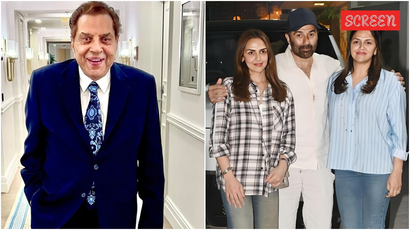 Sunny Deol poses with Esha Deol, Ahana as Dharmendra gets posthumous Padma Vibhushan | Bollywood News
