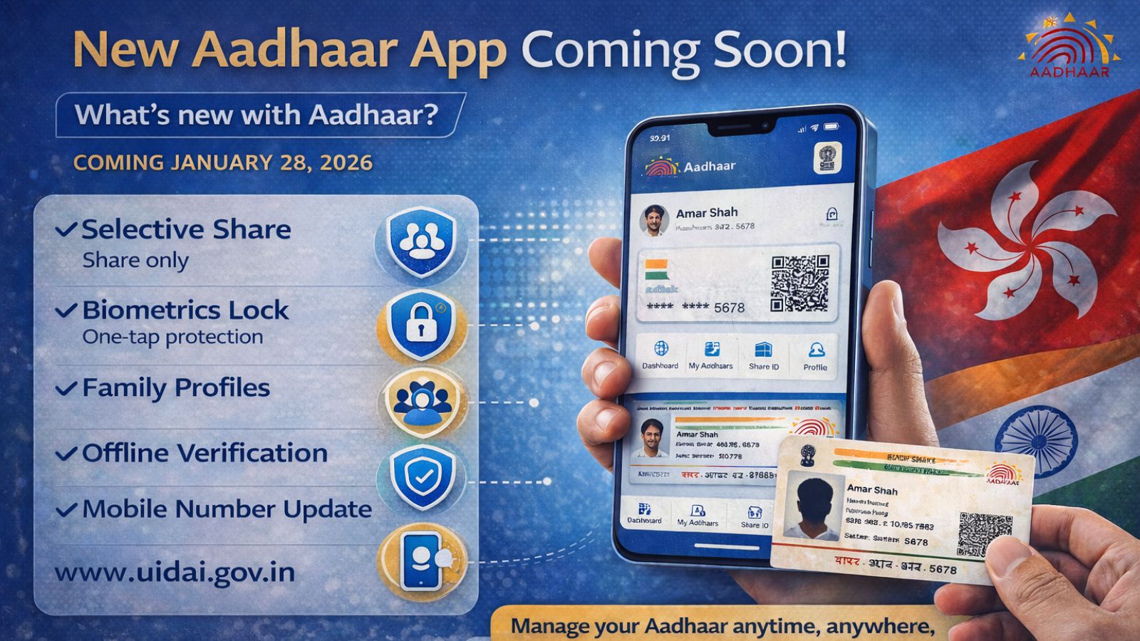 UIDAI to launch Aadhaar App ‘full version’ on January 28: check top 5 features | India News