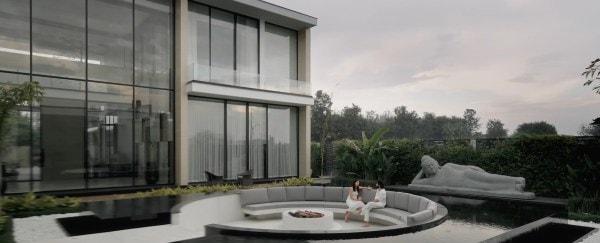 The fire pit at Ananda. Image Credit: 23WC Architects.
